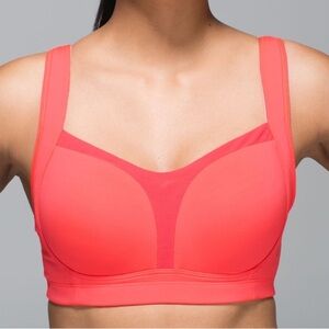Lululemon Ta Ta Tamer II
Electric Coral size 32DD